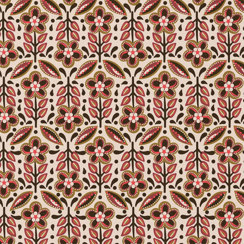 Printed Cotton JAKLYNN Ecru / Havana